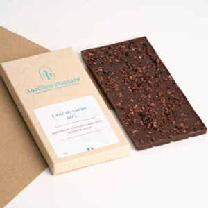 Tablette noir 66% grué de cacao
