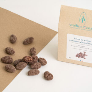 Fèves de cacao enrobés noir 66%