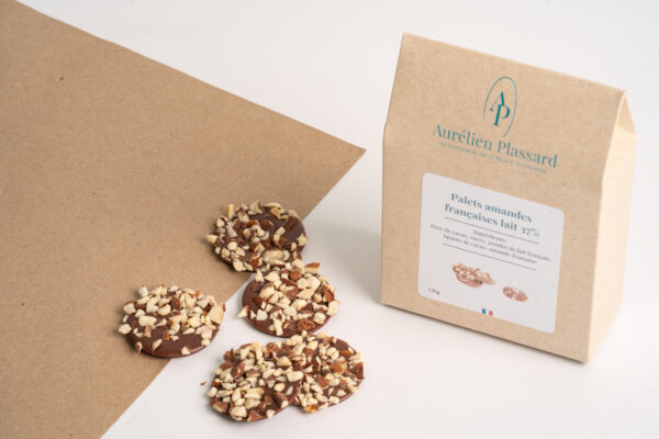 Palet lait 37% amandes Françaises