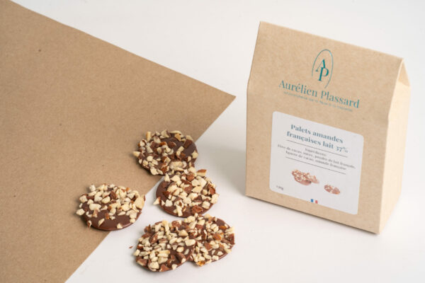 Palet lait 37% amandes Françaises